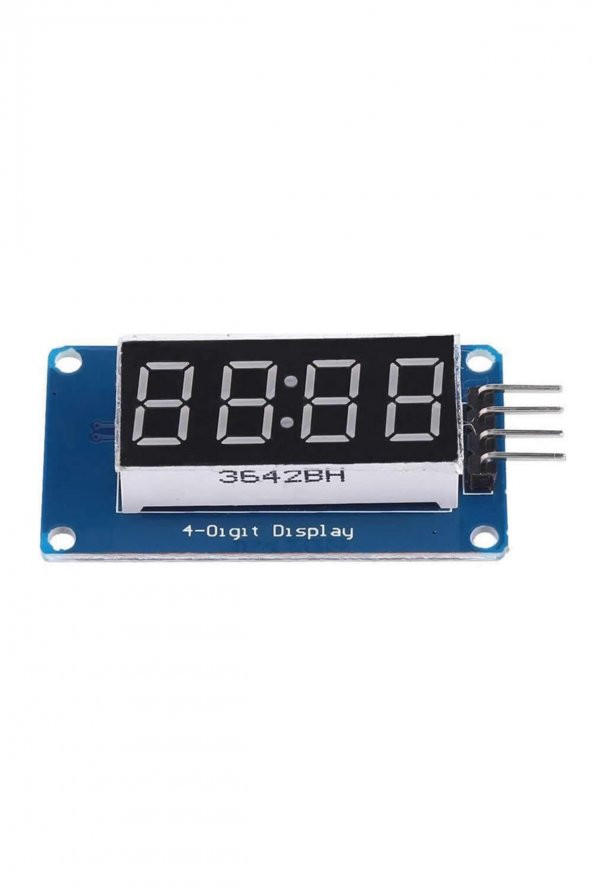TM1637 4 Hane Bit Seri Kırmızı 7 Segment Ekran  0.36 İnch Saat IIC Dijital Gösterge Display Alarm - 6