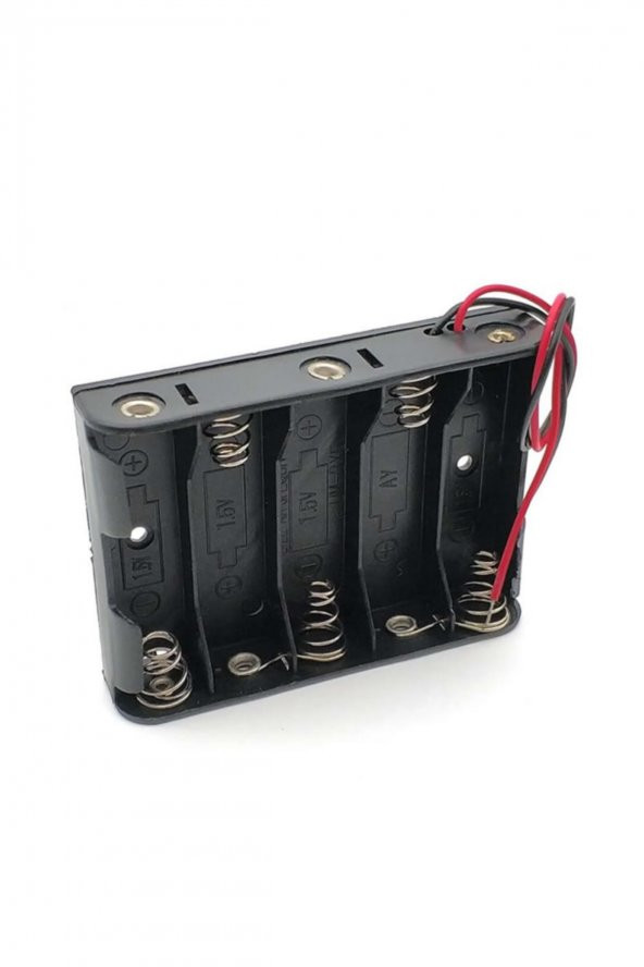 5li AA Kalem Pil Kutusu Yuvası 7.5V Kablolu Kalem Pil Tutucu - 7