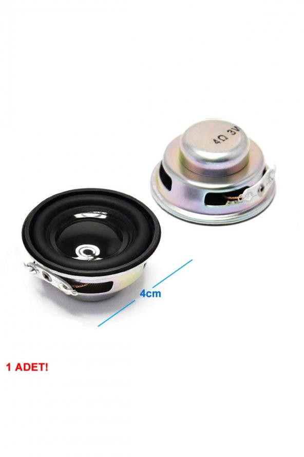 Mini 4cm 4 Ohm 3W Hoparlör Yuvarlak Speaker  3 Watt Ses Müzik Amfi Ses Oluşturucu Yüksek Kalite
