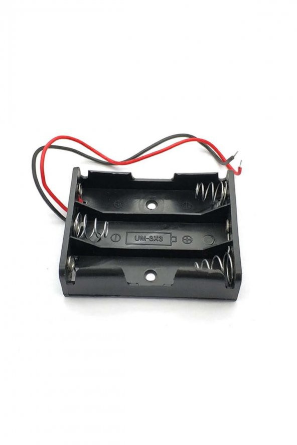 3lü AA Kalem Pil Kutusu Yuvası 4.5V Kablolu Kalem Pil Tutucu - 4