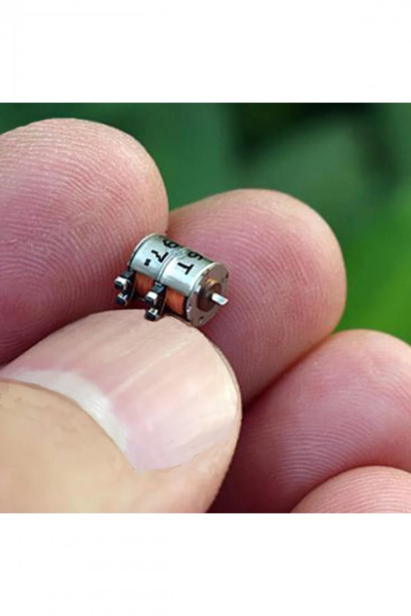 Micro Step Motor 6.5x4.7mm 2 Faz 4 Telli (Dikkat Çok Küçüktür !!)