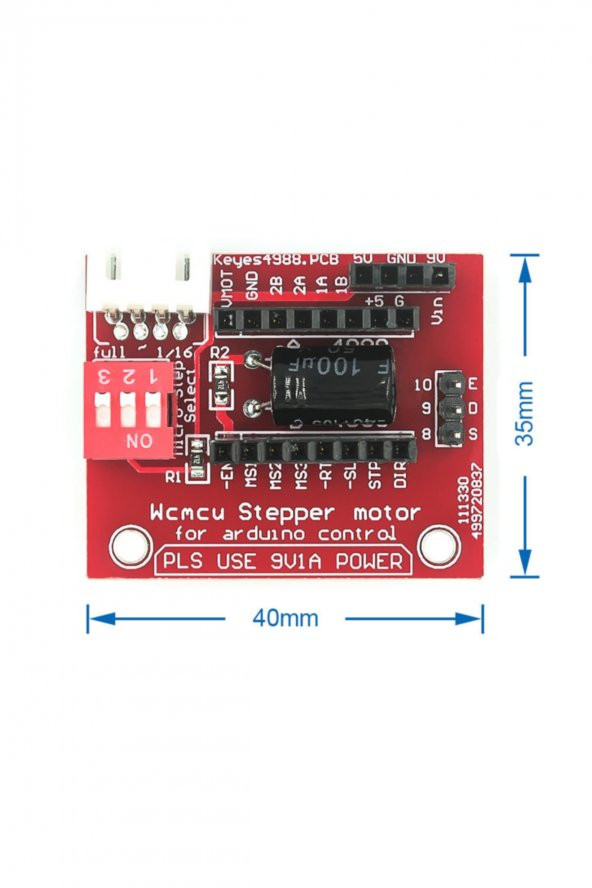A4988 Drv8825 Step Motor Sürücü Shield Genişleme Kartı 3D Yazıcı - 7