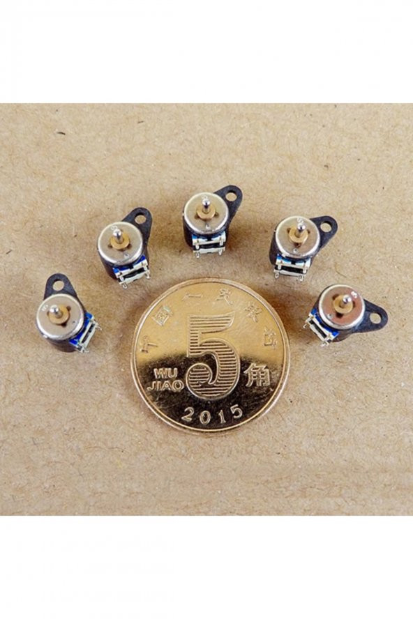 Micro Step Motor 6x7.5mm 2 Faz 4 Telli ( Dikkat Çok Küçüktür !! ) - 4