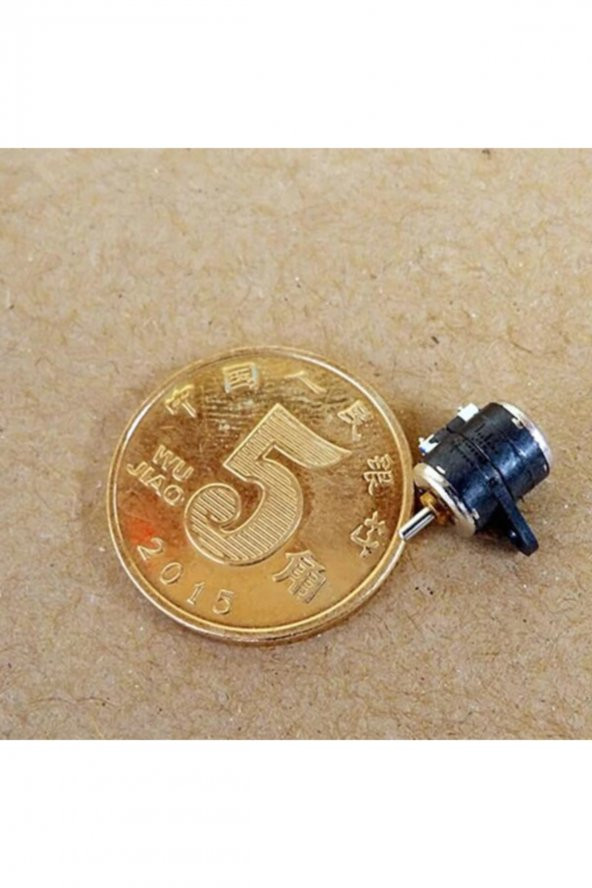 Micro Step Motor 6x7.5mm 2 Faz 4 Telli ( Dikkat Çok Küçüktür !! ) - 5