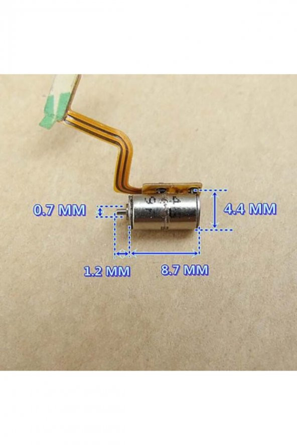Micro Step Motor 4.4x8.7mm 2 Faz 4 Telli (Dikkat Çok Küçüktür !!) - 8