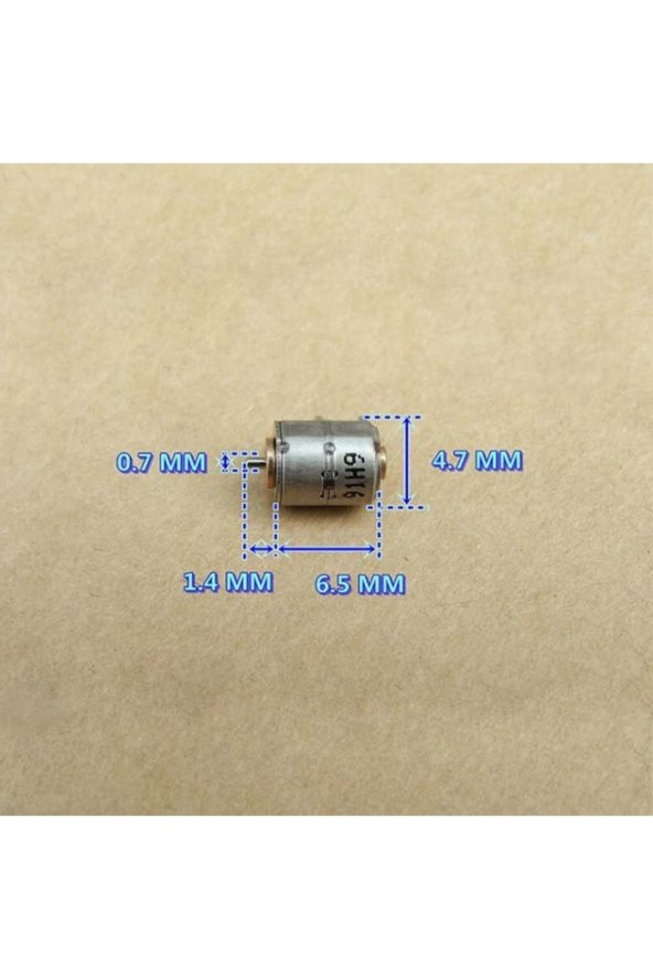 Micro Step Motor 6.5x4.7mm 2 Faz 4 Telli (Dikkat Çok Küçüktür !!) - 7