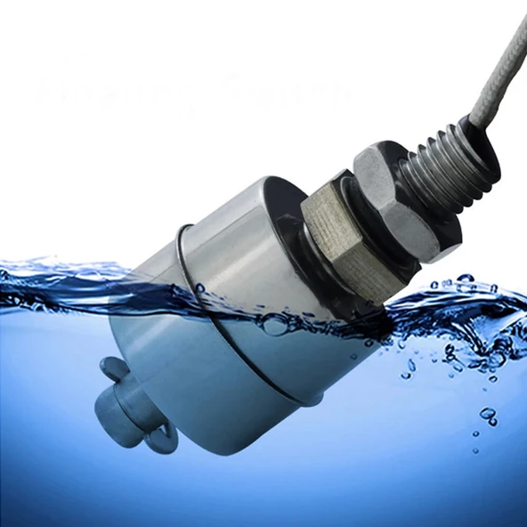 Metal Sıvı Su Seviye Sensörü 45mm  Paslanmaz Çelik Şamandıra Mekanik Anahtar Kazan Kap Depo Tank ürün görseli