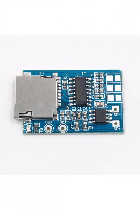 GPD2846A Mp3 Ses Çalma Modülü  Micro Sd Hafıza Kartı 4ohm 2w Amfi 3 Buton Kontrol Ürün - 3