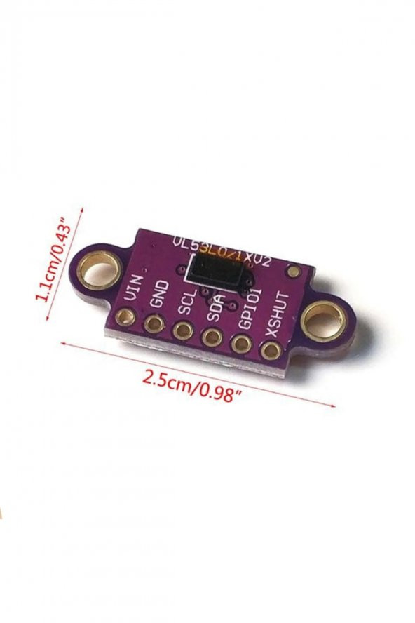 VL53L0XV2 Lazer Mesafe Sensör Modülü 30mm 2metre IIC I2C 940nm - 7