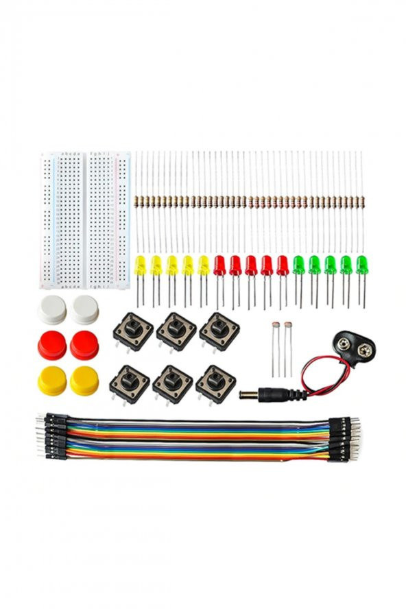 Kutulu Arduino Uno R3 Başlangıç Seti 78 Parça Breadboard Led Ldr - 5