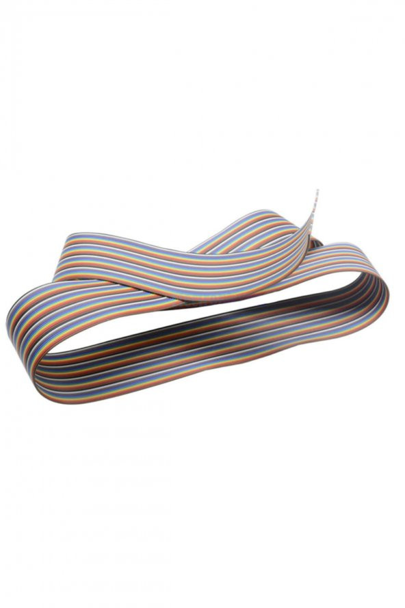 40 Pin Rainbow Ribbon IDC Kablo 1 Metre 10 Renk Dupont Kablo Flat - 4