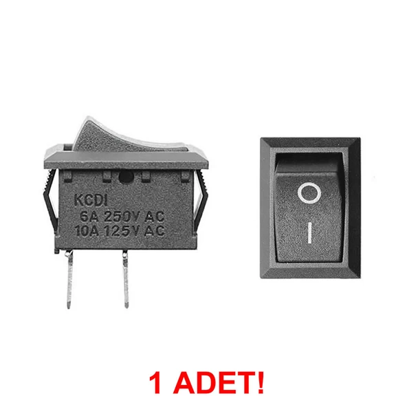2 Pin Siyah Anahtar Switch Mini Buton KCD1 - 2