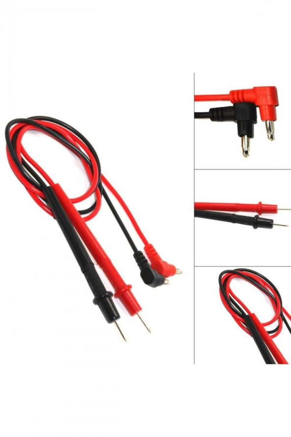 Multimetre Probu 1000V 10A  Tüm Multimetreler ile Uyumlu Test Ölçüm Probu Voltmetre Avometre Kablosu - 6