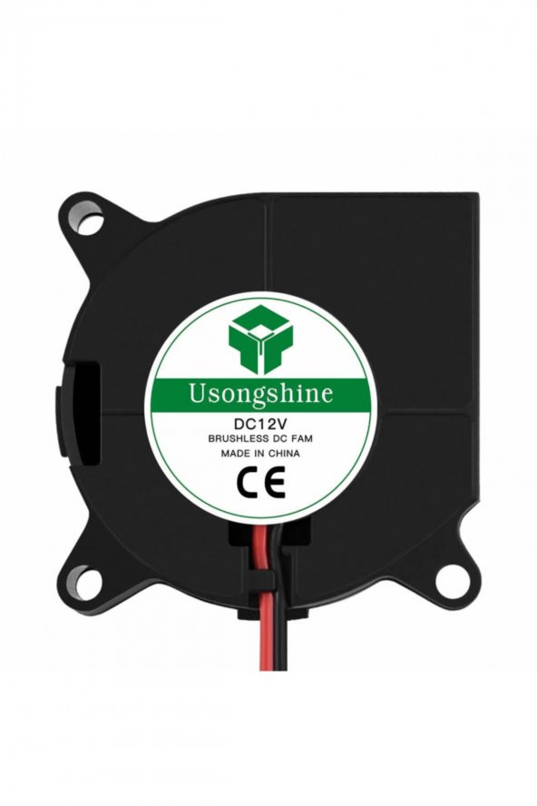 DC 12V 40x40mm Salyangoz Fan Soğutucu Türbin Turbo Radyal Yazıcı - 3