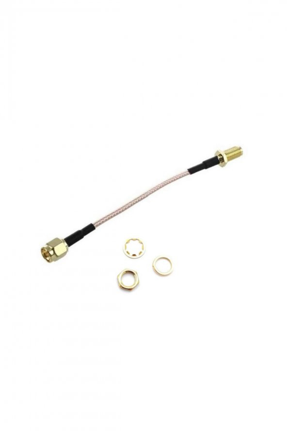 RG316 10cm SMA Erkek Dişi Kablo  RF Uzatma Kablosu 50 Ohm 0-6Ghz Koaksiyel Wifi Gsm Gprs Anten - 4