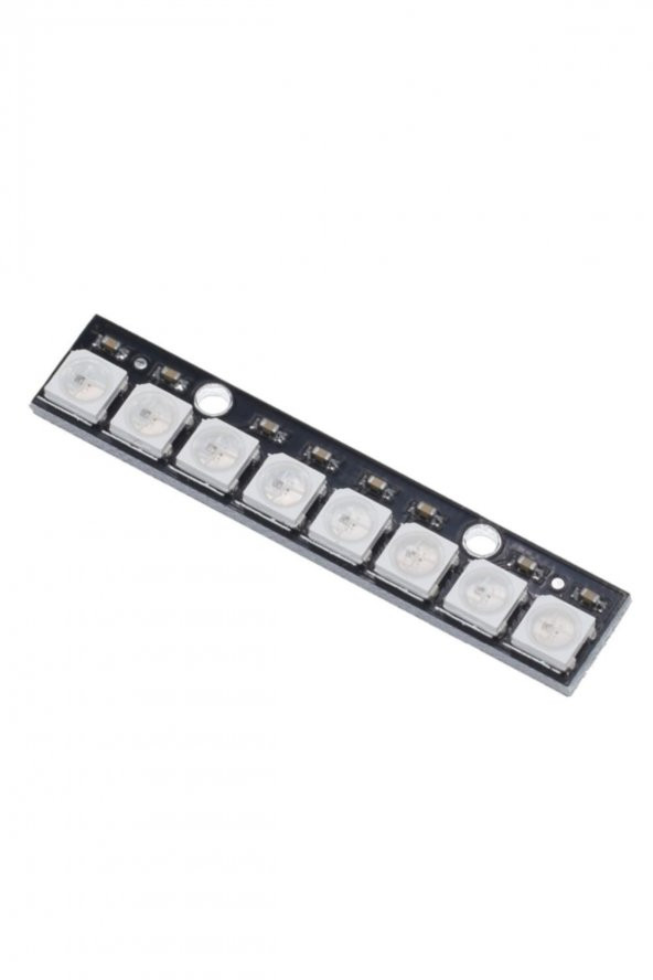 8 Bit NeoPixel WS2812B 5050 Rgb Led Modül  8li 5050 Adreslenebilir Rgb Stick Lamba Strip Kart Full Color - 7