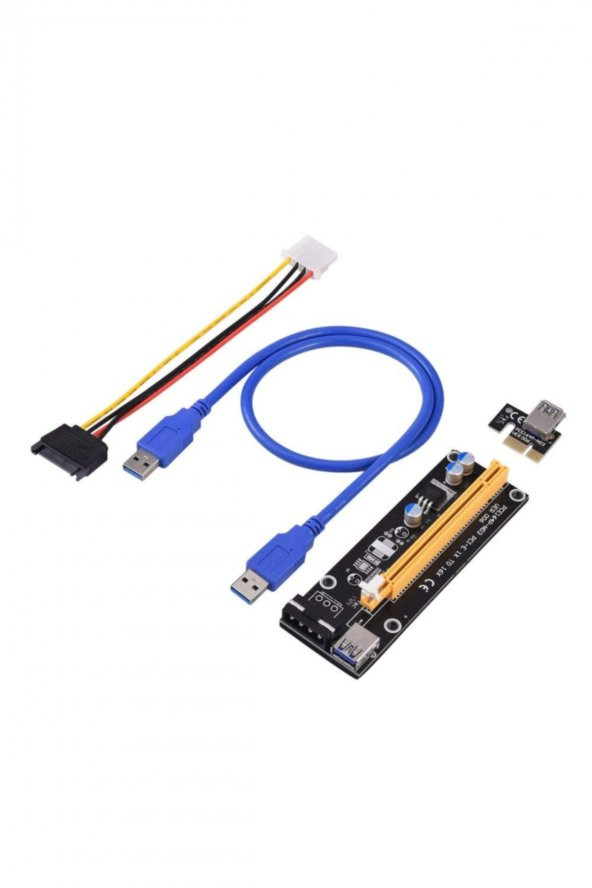 PCI Express to PCIe Adaptör Set 1x to 16x USB 3.0 Bitcoin Mining - 2