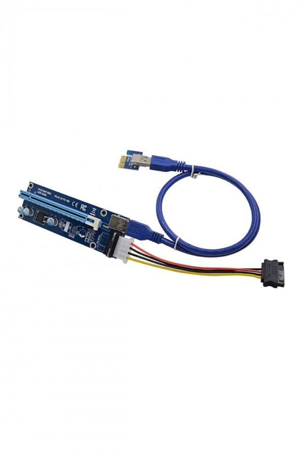 PCI Express to PCIe Adaptör Set 1x to 16x USB 3.0 Bitcoin Mining - 4