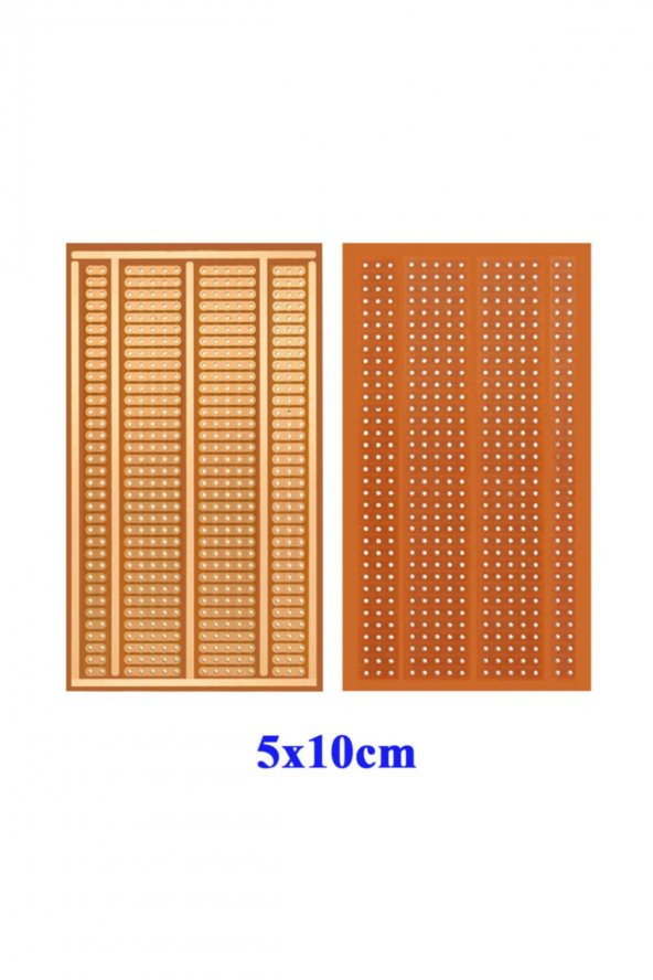 5x10cm Pertinaks Delikli Plaket Tek Yüzlü Pcb Proto Prototip Devr