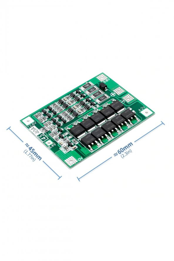 4S 40A Lityum Batarya BMS Koruma Kartı Balans Versiyon Pil Li-ion 18650 16.8V