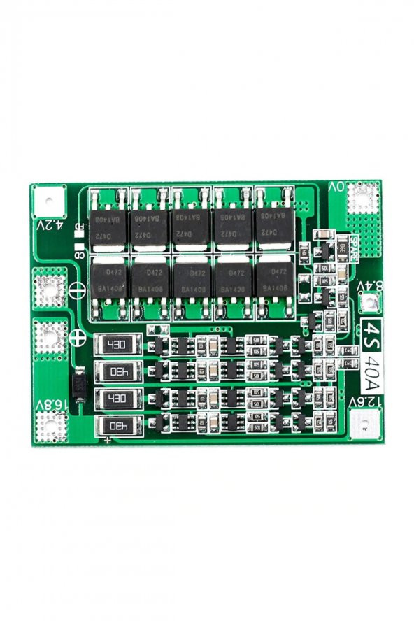 4S 40A Lityum Batarya BMS Koruma Kartı Balans Versiyon Pil Li-ion 18650 16.8V - 2