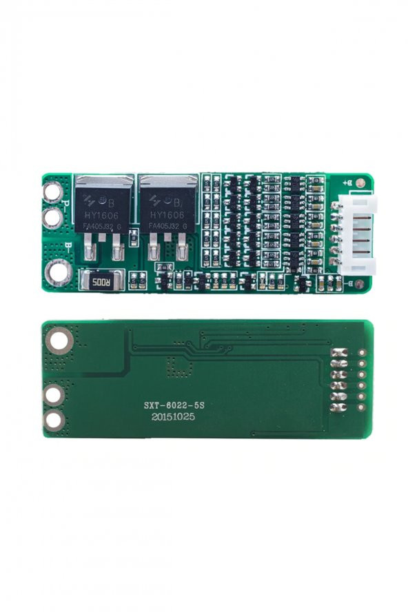 5S 15A BMS Lityum Li-ion Batarya Koruma Kartı 5x 18650 Pil Lipo - 8