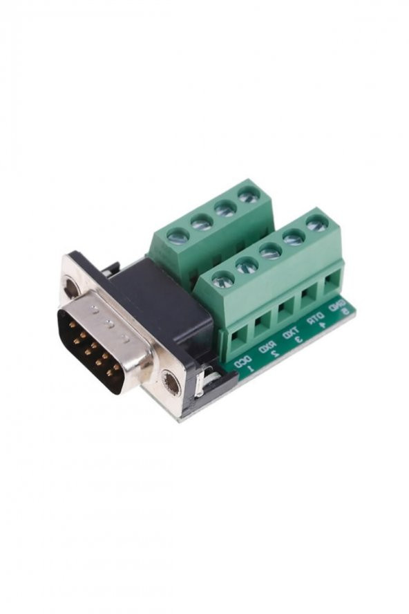 DB9 to Dip Adaptör Erkek 9 Pin RS232 COM Port Klemens Çevirici - Resim 2