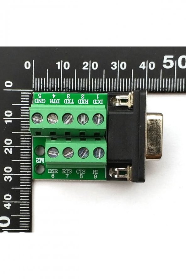 DB9 to Dip Adaptör Erkek 9 Pin RS232 COM Port Klemens Çevirici - Resim 8