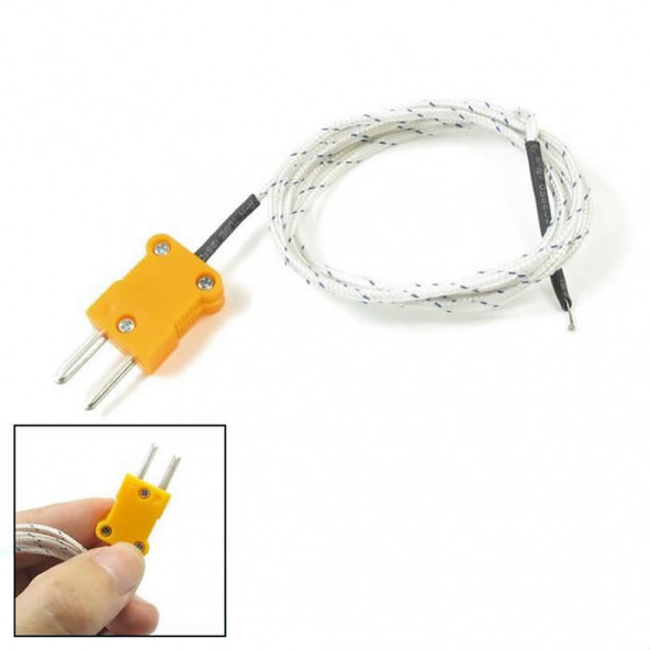 K-type TP-01 Thermocouple Sıcaklık Isı Sensör  1 Metre Prob Rtd Isıtıcı Fırın Kazan Termostat - 4