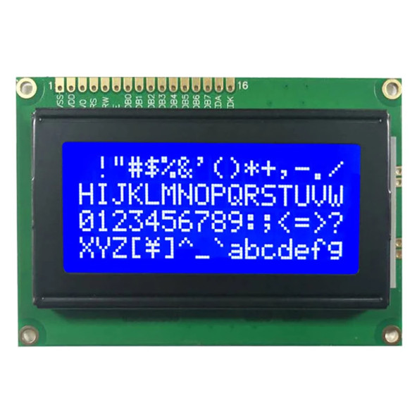 1604A 4x16 Mavi Karakter LCD Modül  Display Ekran 5V Beyaz Arka ışık 16X4 16 X 4 Standart Sol Üst