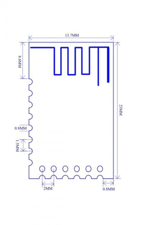 JDY-40 2.4GHz Kablosuz Seri Alıcı Verici Transceiver Modülü  120 Metre Serial Port Rf Uzaktan - 8
