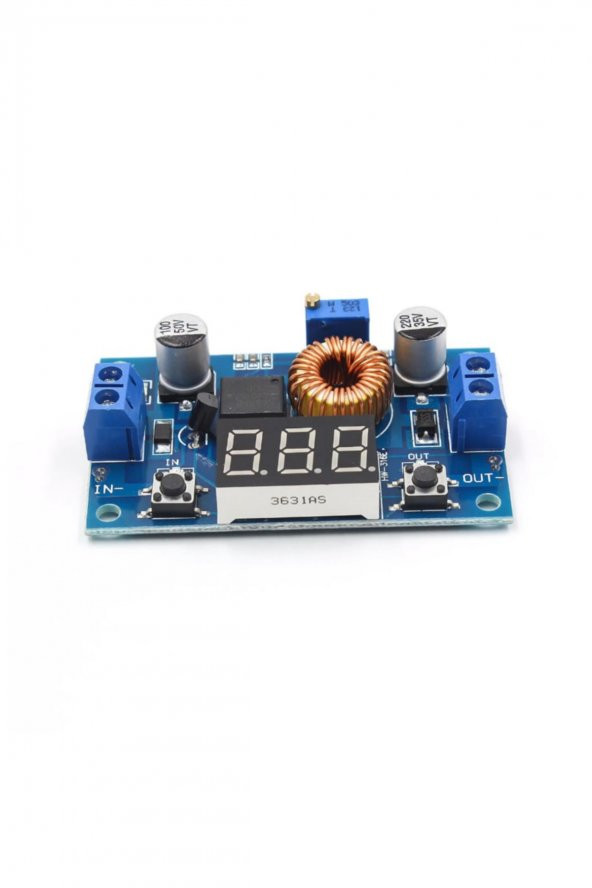 XL4015 Voltmetreli 5A Voltaj Düşürücü Ayarlanabilir Güç Kaynağı - 6