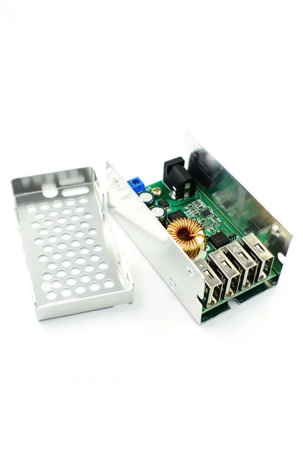 4 Usb Port 5V 5A Voltaj Düşürücü Mobil Güç Kaynağı Cep Telefonu Tablet Powerbank 36V Step Down - 7