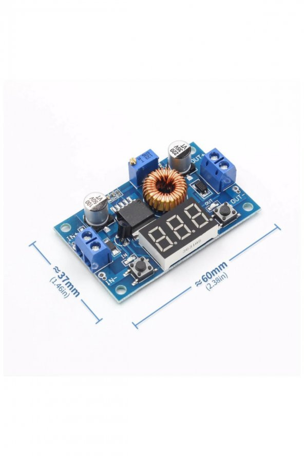 XL4015 Voltmetreli 5A Voltaj Düşürücü Ayarlanabilir Güç Kaynağı - 8