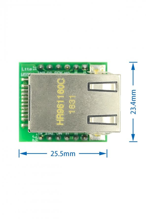 Wiznet W5500 Mini Ethernet Modül  3.3V SPI TCP/IP UDP Network Ağ Lan Haberleşme