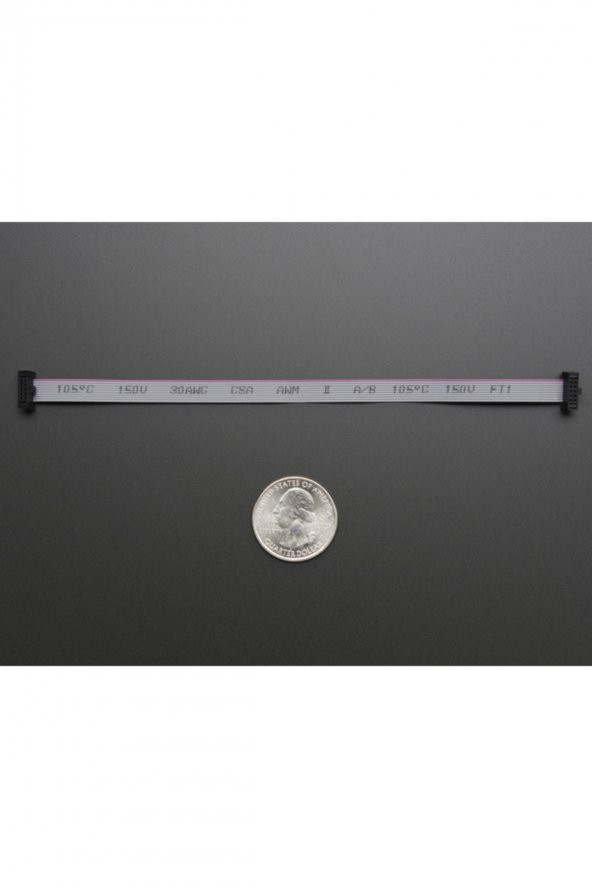 1.27mm Pitch 15cm 150mm 10 Pin IDC Flat Ribbon Kablo Programlama Data Debug Kablosu JTAG SWD ISP AVR - 5