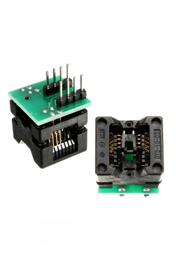 150 Mil ve 200 Mil Smd Soic8 Sop8 SO8 to Dip8 Yaylı Soket Adaptör Eeprom Flash Programlayıcı Entegre - 3