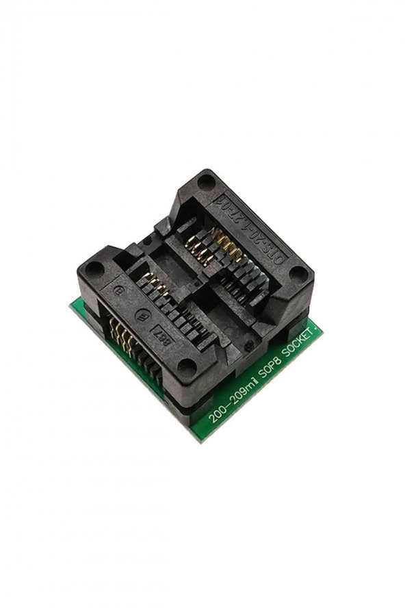 200 Mil Smd Soic8 Sop8 SO8 to Dip8 Yaylı Soket Adaptör  Eeprom Flash Programlayıcı 200mil Geniş Tip - 2