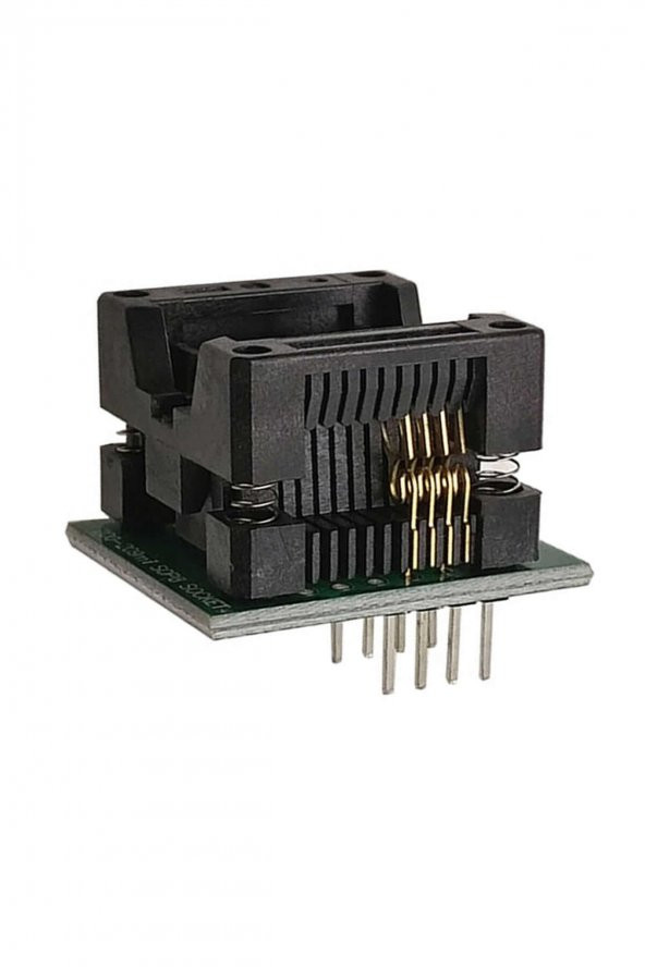 200 Mil Smd Soic8 Sop8 SO8 to Dip8 Yaylı Soket Adaptör  Eeprom Flash Programlayıcı 200mil Geniş Tip - 3