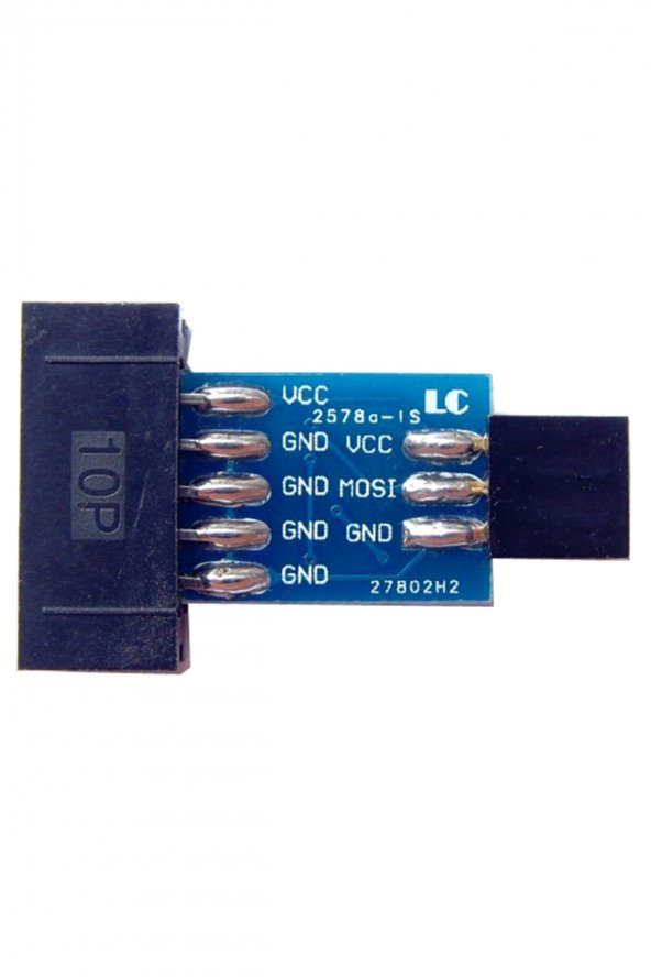 10 Pin to 6 Pin Atmel Programlayıcı Çevirici Kartı  Arduino Uno R3 Mega 2560 AVRISP MKII USBASP