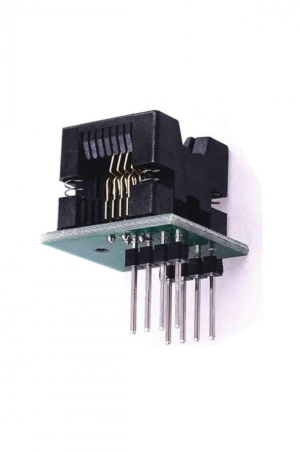 200 Mil Smd Soic8 Sop8 SO8 to Dip8 Yaylı Soket Adaptör  Eeprom Flash Programlayıcı 200mil Geniş Tip - 6