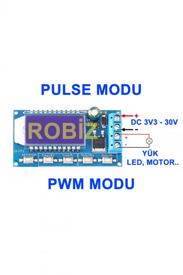 1Hz-150KHz ZK-PP2 PWM Sinyal Jeneratörü Kare Dalga  Pwm Duty