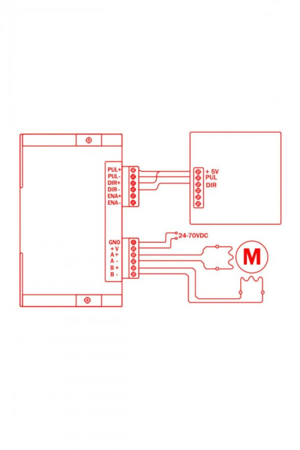 DM556 2 Faz 50V 5.6A Step Motor Sürücü  Nema 17 / 23  CNC 3D Yazıcı Printer 25000 Microstep - 8