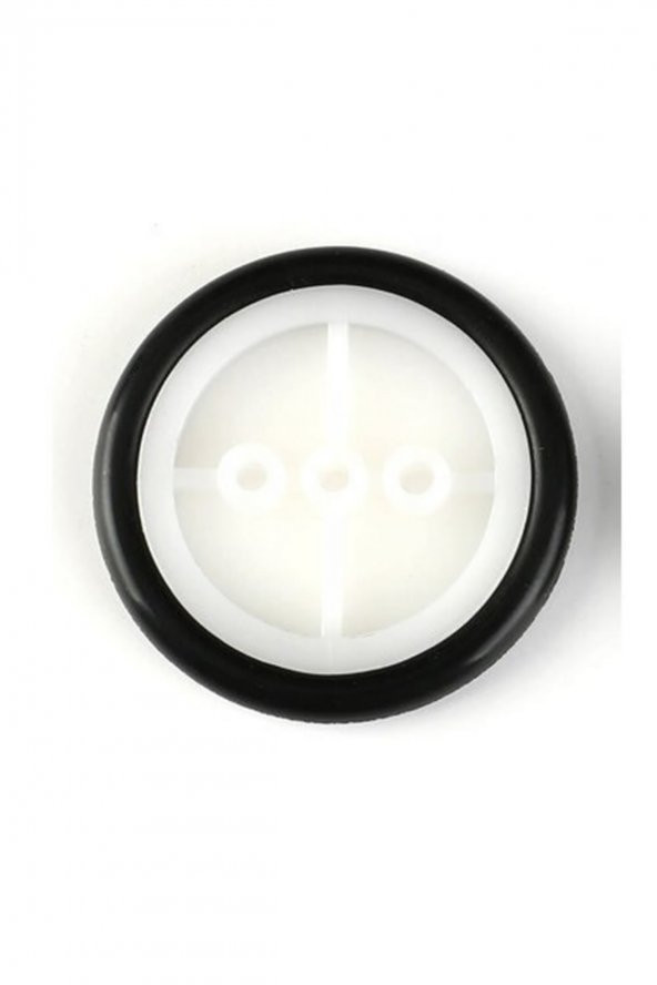 29mm Mini Rubber Tekerlek 2mm Mil Uyumlu Robot Oyuncak Wheel - 2
