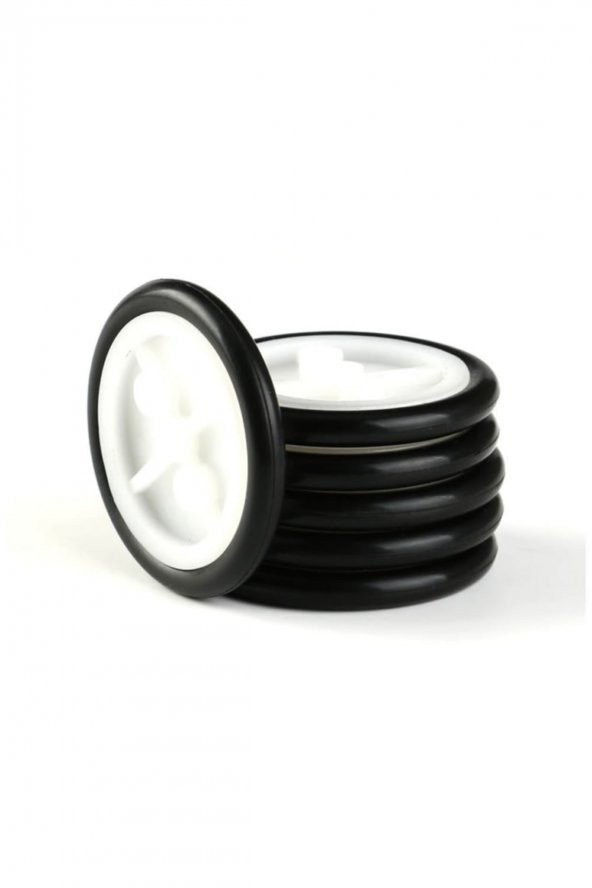 29mm Mini Rubber Tekerlek 2mm Mil Uyumlu Robot Oyuncak Wheel - 4