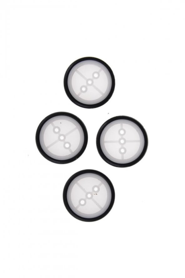 29mm Mini Rubber Tekerlek 2mm Mil Uyumlu Robot Oyuncak Wheel - 8