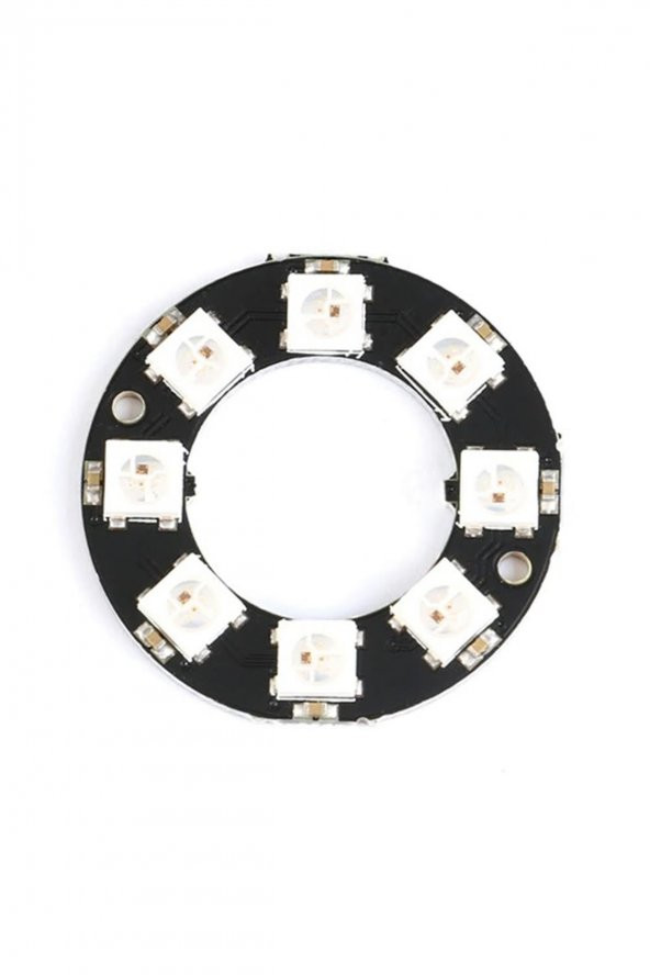 8 Bit NeoPixel Halka Ring WS2812B 5050 Rgb Led Modül 5050 Adreslenebilir Lamba Kart Full Color Ekran - 6