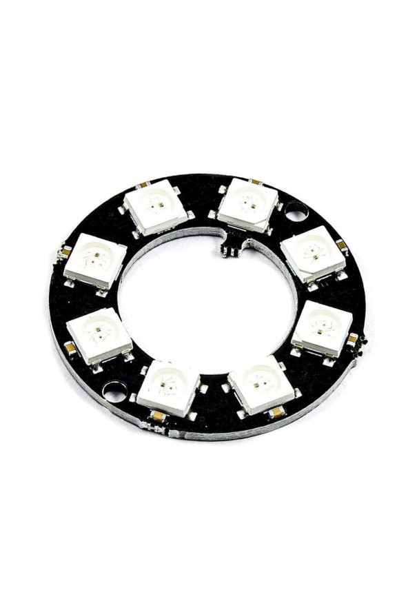 8 Bit NeoPixel Halka Ring WS2812B 5050 Rgb Led Modül 5050 Adreslenebilir Lamba Kart Full Color Ekran - 7