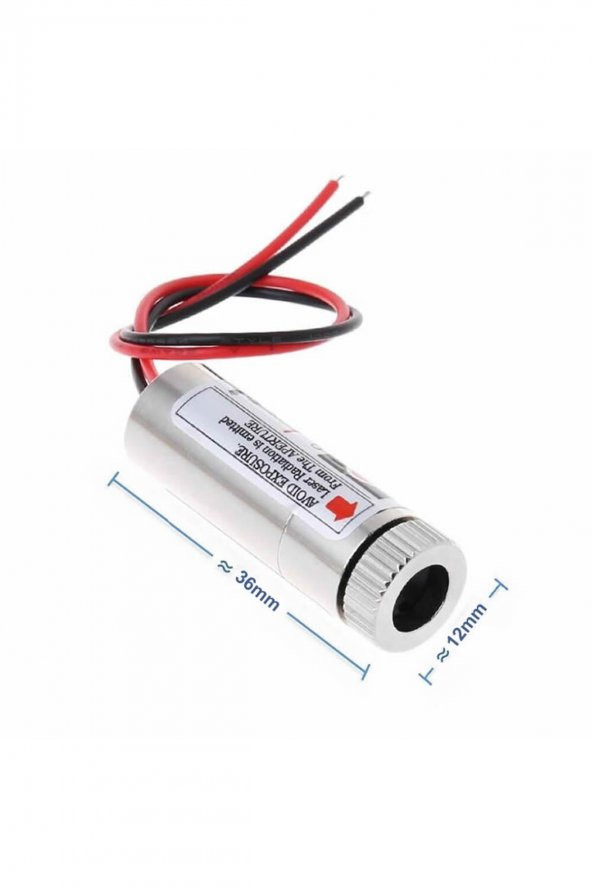 Artı Lazer Modül Kırmızı 650nm 3-5V 5mW 650nm Pointer Lens Odak - 2