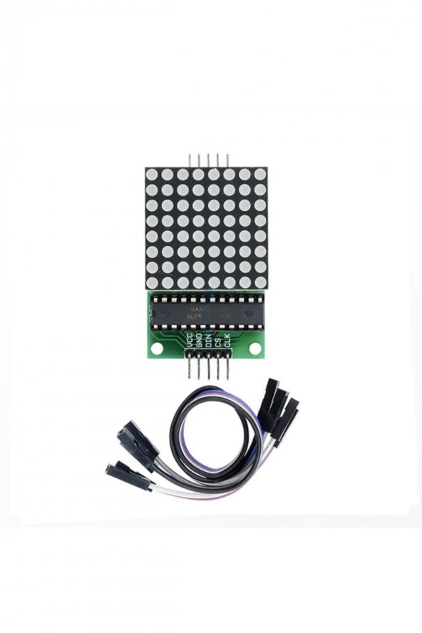 MAX7219 Nokta Led Matris Modül  Dot Matrix 5V Ortak Katot 8x8 64 Nokta Led Ekran Saat - 6